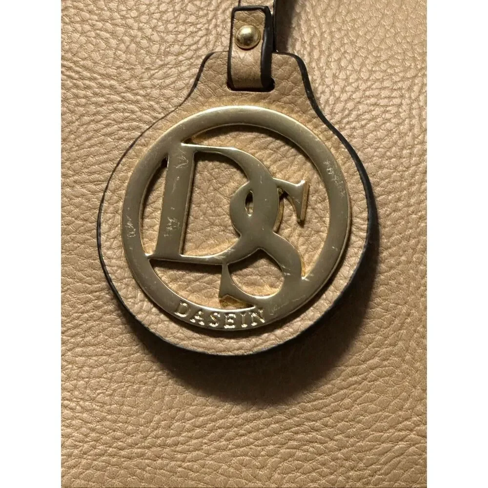 Dasein Tan Structured Satchel Handbag | Business Casual Work Purse
